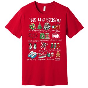 Retro Christmas Tis The Season Premium T-Shirt