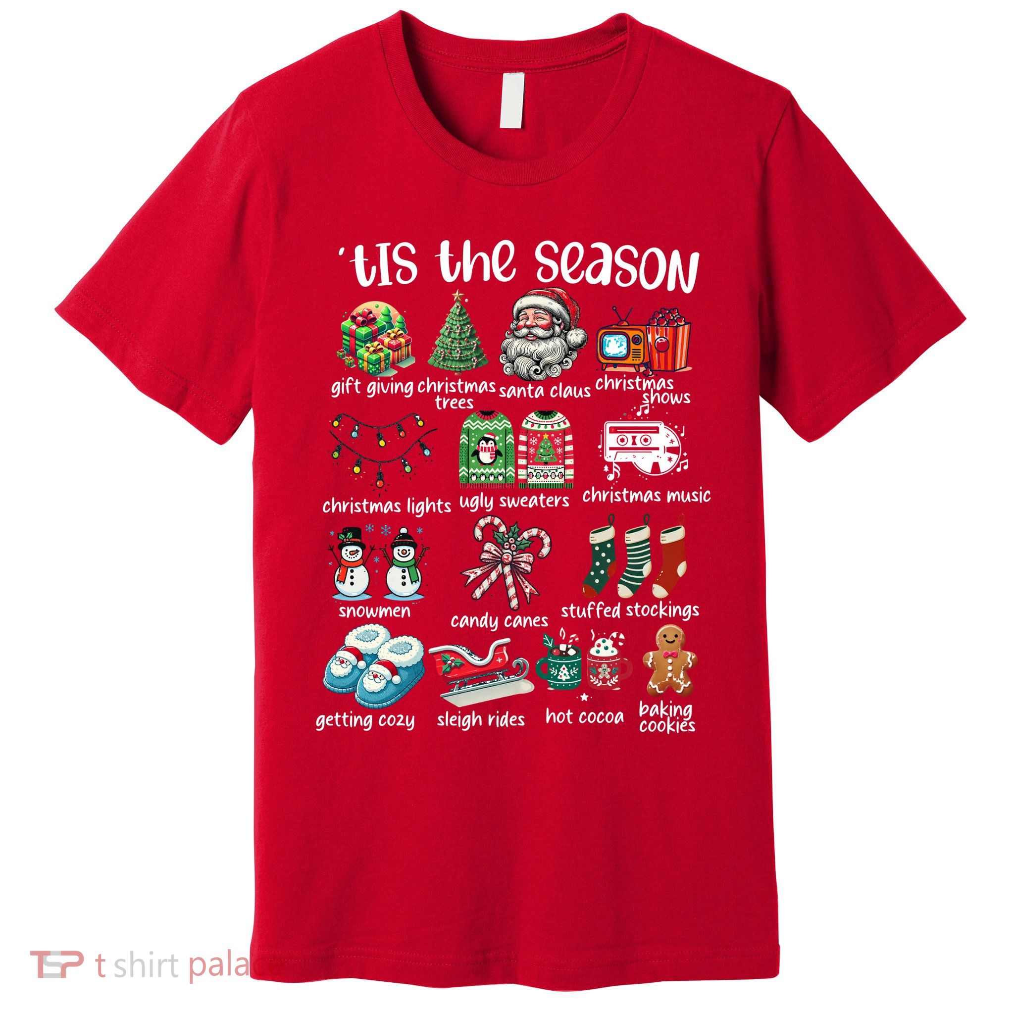 Retro Christmas Tis The Season Premium T-Shirt