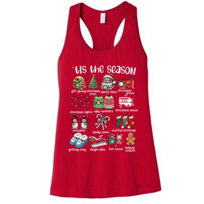 Retro Christmas Tis The Season Womens Tank Top