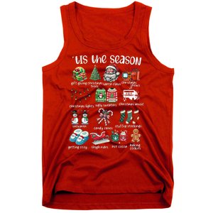 Retro Christmas Tis The Season Tank Top