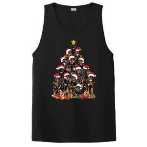 Rottweiler Christmas Tree Xmas Lights Funny Dog Dad Mom Cute Gift PosiCharge Competitor Tank