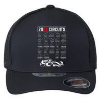 Racing Circuit Track Car Fan Race Lover 2024 Calendar Flexfit Unipanel Trucker Cap