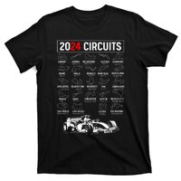 Racing Circuit Track Car Fan Race Lover 2024 Calendar T-Shirt