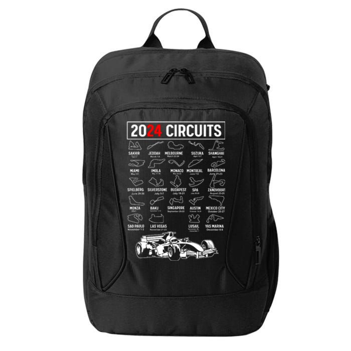 Racing Circuit Track Car Fan Race Lover 2024 Calendar City Backpack