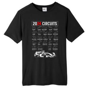 Racing Circuit Track Car Fan Race Lover 2024 Calendar Tall Fusion ChromaSoft Performance T-Shirt