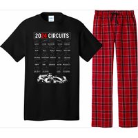 Racing Circuit Track Car Fan Race Lover 2024 Calendar Pajama Set