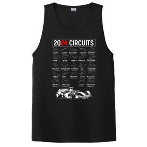 Racing Circuit Track Car Fan Race Lover 2024 Calendar PosiCharge Competitor Tank