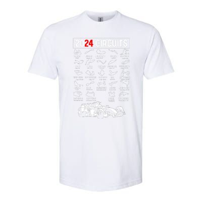 Racing Circuit Track Car Fan Race Lover 2024 Calendar Softstyle® CVC T-Shirt