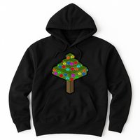 Retro Christmas Tree Blocks Gaming Craft Hoodie
