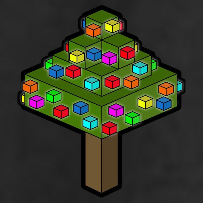 Retro Christmas Tree Blocks Gaming Craft Tumbler