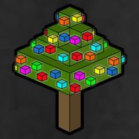 Retro Christmas Tree Blocks Gaming Craft Hat