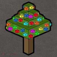 Retro Christmas Tree Blocks Gaming Craft Cotton Canvas Backpack