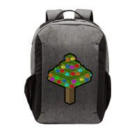 Retro Christmas Tree Blocks Gaming Craft Vector Backpack