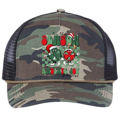 Radiology Christmas Tis The Season To Radiate Joy Xray Tech Retro Rope Trucker Hat Cap