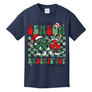 Radiology Christmas Tis The Season To Radiate Joy Xray Tech Kids T-Shirt