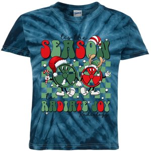 Radiology Christmas Tis The Season To Radiate Joy Xray Tech Kids Tie-Dye T-Shirt