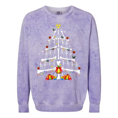 Radiology Christmas Tree Holiday Season Colorblast Crewneck Sweatshirt