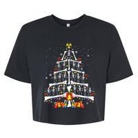 Radiology Christmas Tree Holiday Season Bella+Canvas Jersey Crop Tee