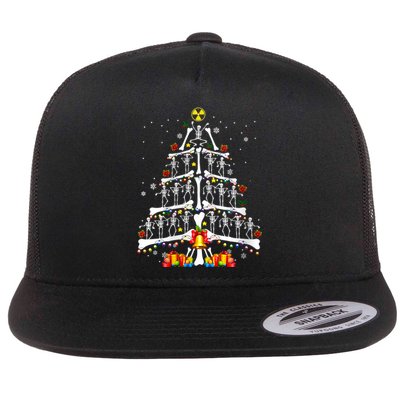 Radiology Christmas Tree Holiday Season Flat Bill Trucker Hat