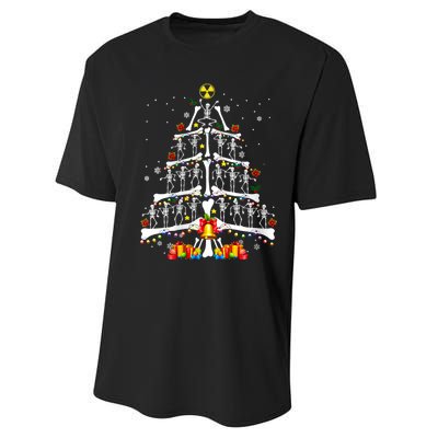 Radiology Christmas Tree Holiday Season Performance Sprint T-Shirt