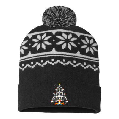 Radiology Christmas Tree Holiday Season USA-Made Snowflake Beanie