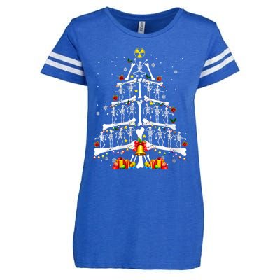 Radiology Christmas Tree Holiday Season Enza Ladies Jersey Football T-Shirt