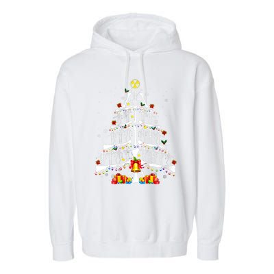 Radiology Christmas Tree Holiday Season Garment-Dyed Fleece Hoodie