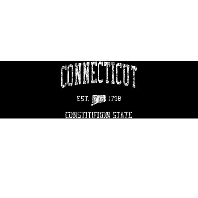 Retro Connecticut T Vintage Sports Design Bumper Sticker