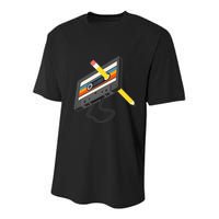 Retro Cassette Tape Pencil 70s 80s 90s Music Mixtape Youth Performance Sprint T-Shirt