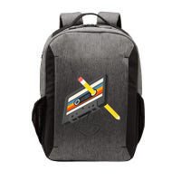 Retro Cassette Tape Pencil 70s 80s 90s Music Mixtape Vector Backpack