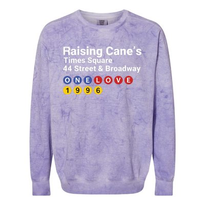 Raising Canes Times Square Fast Food Lover Colorblast Crewneck Sweatshirt