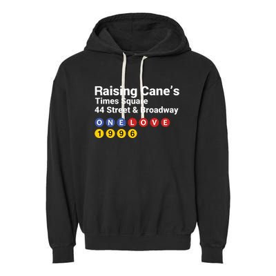 Raising Canes Times Square Fast Food Lover Garment-Dyed Fleece Hoodie