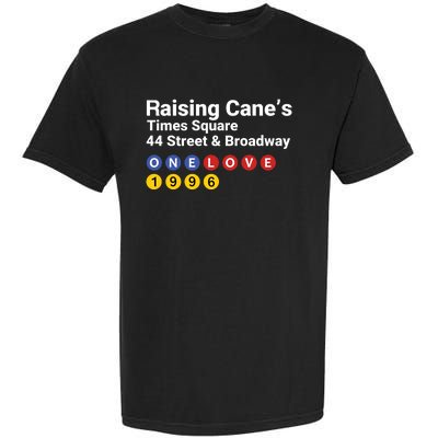 Raising Canes Times Square Fast Food Lover Garment-Dyed Heavyweight T-Shirt