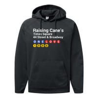 Raising Canes Times Square Fast Food Lover Performance Fleece Hoodie