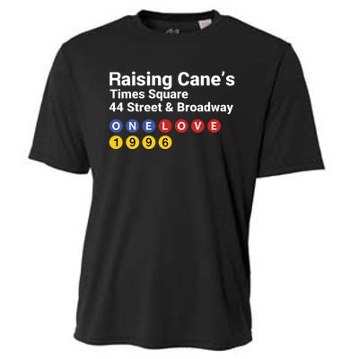 Raising Canes Times Square Fast Food Lover Cooling Performance Crew T-Shirt