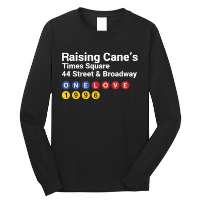 Raising Canes Times Square Fast Food Lover Long Sleeve Shirt