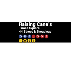 Raising Canes Times Square Fast Food Lover Bumper Sticker