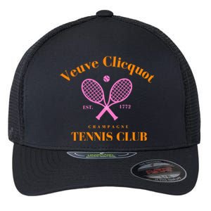 Retro Champagne Tennis Club  Best Gift Costume Halloween Xmas Flexfit Unipanel Trucker Cap