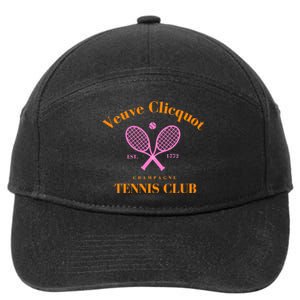 Retro Champagne Tennis Club  Best Gift Costume Halloween Xmas 7-Panel Snapback Hat