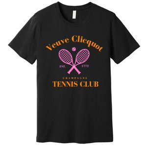 Retro Champagne Tennis Club  Best Gift Costume Halloween Xmas Premium T-Shirt