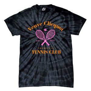 Retro Champagne Tennis Club  Best Gift Costume Halloween Xmas Tie-Dye T-Shirt