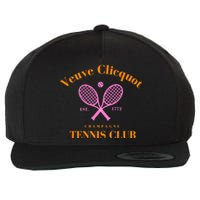 Retro Champagne Tennis Club  Best Gift Costume Halloween Xmas Wool Snapback Cap