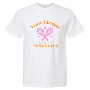 Retro Champagne Tennis Club  Best Gift Costume Halloween Xmas Garment-Dyed Heavyweight T-Shirt