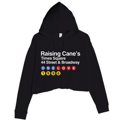 Raising Canes Times Square Crop Fleece Hoodie