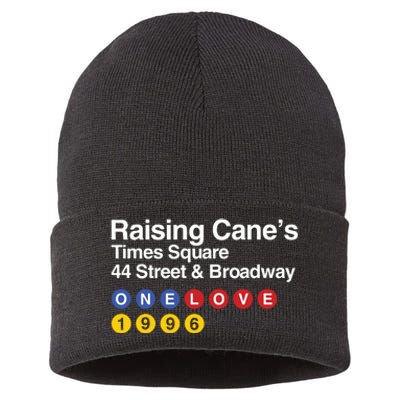 Raising Canes Times Square Sustainable Knit Beanie