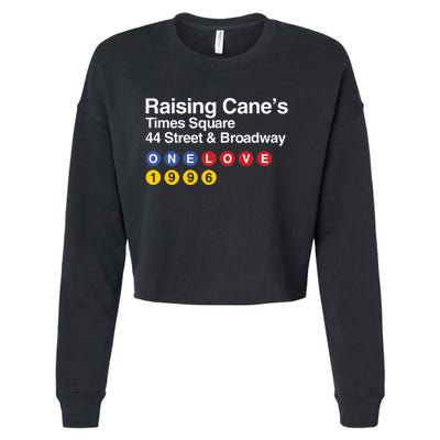 Raising Canes Times Square Cropped Pullover Crew