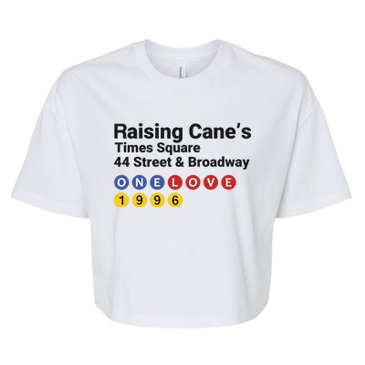 Raising Canes Times Square Fast Food Lover Bella+Canvas Jersey Crop Tee