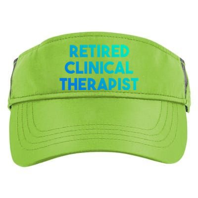 Retired Clinical Therapist Meaningful Gift Adult Drive Performance Visor