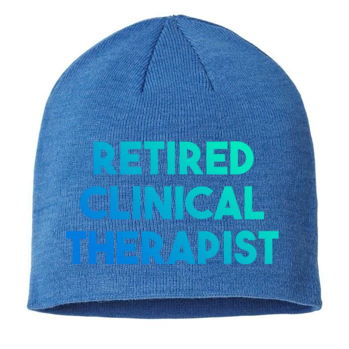 Retired Clinical Therapist Meaningful Gift Sustainable Beanie