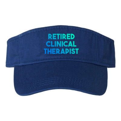 Retired Clinical Therapist Meaningful Gift Valucap Bio-Washed Visor